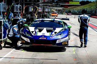 #14 Emil Frey Racing CHE Lamborghini Huracan GT3 Evo - Norbert Siedler AUT Mikäel Grenier CAN Riccardo Feller CHE, Pit Lane, Pre-qualifying
