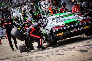 #31 Belgian Audi Club Team WRT BEL Audi R8 LMS GT3 - Mirko Bortolotti ITA Matthieu Vaxiviere FRA Kelvin van der Linde ZAF, Pitlane, Race
