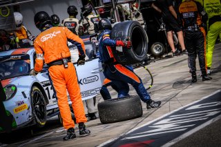 #12 GPX Racing UAE Porsche 911 GT3-R (991.II) - Patrick Pilet FRA Mathieu Jaminet FRA Matt Campbell AUS, Pitlane, Race
