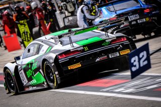 #31 Belgian Audi Club Team WRT BEL Audi R8 LMS GT3 - Mirko Bortolotti ITA Matthieu Vaxiviere FRA Kelvin van der Linde ZAF, Pitlane, Race
