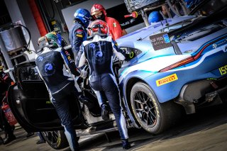 #159 Garage 59 GBR Aston Martin Vantage AMR GT3 Silver Cup Valentin Hasse Clot FRA - - Andrew Watson GBR, Pitlane, Race
