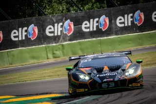 #63 Orange 1 FFF Racing Team CHN Lamborghini Huracan GT3 Evo - Andrea Caldarelli ITA Marco Mapelli ITA Dennis Lind DNK, Official Test Session
