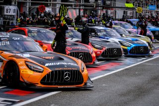 #4 Haupt Racing Team DEU Mercedes-AMG GT3 - Vincent Abril FRA Luca Stolz DEU Maro Engel DEU, Official Test Session, Pitlane
