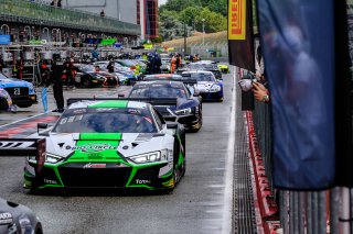 #31 Belgian Audi Club Team WRT BEL Audi R8 LMS GT3 - Mirko Bortolotti ITA Matthieu Vaxiviere FRA Kelvin van der Linde ZAF, Official Test Session, Pitlane
