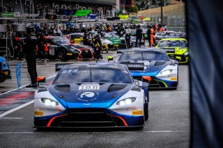 #188 Garage 59 GBR Aston Martin Vantage AMR GT3 Pro-Am Cup Alex West SWE Chris Goodwin GBR Jonathan Adam GBR, Official Test Session, Pitlane
