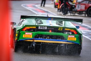 #23 Imperiale Racing ITA Lamborghini Huracan GT3 Evo - Emilian Puscasu ROU Goivanni Venturini ITA Kikko Galbiati ITA, Official Test Session, Pitlane
