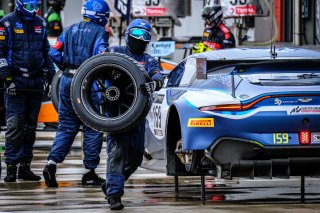 #159 Garage 59 GBR Aston Martin Vantage AMR GT3 Silver Cup Valentin Hasse Clot FRA - - Andrew Watson GBR, Official Test Session, Pitlane
