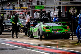 #488 Rinaldi Racing DEU Ferrari 488 GT3 Pro-Am Cup Pierre Ehret DEU Rino Mastronardi ITA Daniel Keilwitz DEU, Official Test Session, Pitlane
