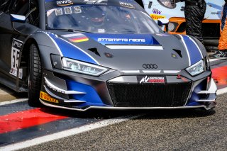 #55 Attempto Racing DEU Audi R8 LMS GT3 Silver Cup Alex Aka DEU Nicolas  Schöll AUT Tommaso Mosca ITA, Official Test Session, Pitlane
