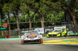 #56 Dinamic Motorsport ITA Porsche 911 GT3-R (991.II) Silver Cup Andrea Rizzoli ITA Mikkel O. Pedersen DNK Adrien de Leener BEL, Official test session

