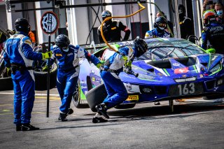 #163 Emil Frey Racing CHE Lamborghini Huracan GT3 Evo - Giacomo Altoè ITA Albert Costa ESP, Pitlane, Race 2
