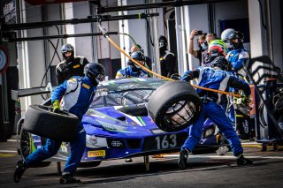#163 Emil Frey Racing CHE Lamborghini Huracan GT3 Evo - Giacomo Altoè ITA Albert Costa ESP, Pitlane, Race 2

