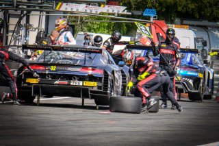 #32 Belgian Audi Club Team WRT BEL Audi R8 LMS GT3 - Charles Weerts BEL Dries Vanthoor BEL, Pitlane, Race 2
