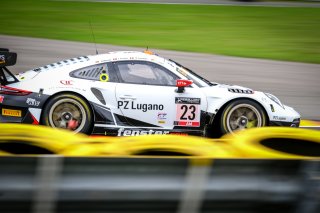 #23 Huber Motorsport DEU Porsche 911 GT3-R (991.II) Nicolas Leutwiler CHE Ivan Jacoma CHE Jacob Schell DEU Nico Menzel DEU AM Cup, Bronze Test
 | SRO / Dirk Bogaerts Photography