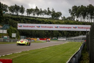#166 Haegeli by T2 Racing CHE Porsche 911 GT3-R (991.II) Pieder Decurtins CHE Manuel Lauck DEU Marc Basseng DEU Dennis Busch DEU AM Cup, Free Practice
