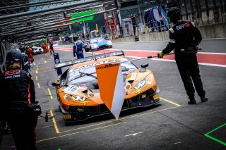#16 GRT Grasser Racing Team AUT Lamborghini Huracan GT3 Evo Alberto Maria Di Folco ITA Clemens Schmid AUT Tim Zimmermann DEU Kikko Galbiati ITA Silver Cup IGTC, Free Practice, Pitlane
