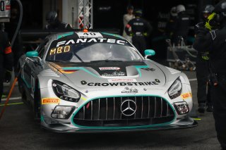 #40 SPS automotive performance DEU Mercedes-AMG GT3 Lance David Arnold DEU Yannick Mettler CHE Jordan Love AUS Miklas Born CHE Silver Cup, Pitlane, Pre-Qualifying
