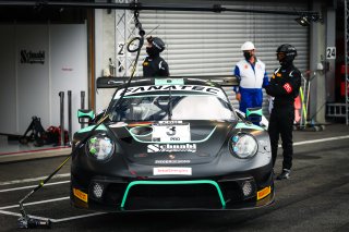 #3 Schnabl Engineering DEU Porsche 911 GT3-R (991.II) - - Fred Makowiecki FRA Dennis Olsen NOR Michael Christensen DNK Pro Cup IGTC, Pitlane, Pre-Qualifying
