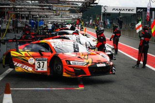 #37 Audi Sport Team WRT BEL Audi R8 LMS GT3 - - Robin Frijns NLD Dennis Lind DNK Nico Müller CHE Pro Cup IGTC, Pitlane, Pre-Qualifying
