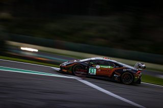 #63 Orange 1 FFF Racing Team CHN Lamborghini Huracan GT3 Evo - - Mirko Bortolotti ITA Marco Mapelli ITA Andrea Caldarelli ITA Pro Cup IGTC, Night Practice
