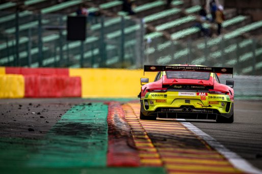 #166 Haegeli by T2 Racing CHE Porsche 911 GT3-R (991.II) Pieder Decurtins CHE Dennis Busch DEU Manuel Lauck DEU Marc Basseng DEU AM Cup, Race
 | SRO / Kevin Pecks