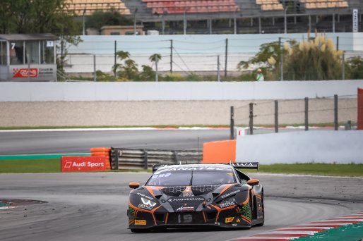 #19 Orange 1 FFF Racing Team CHN Lamborghini Huracan GT3 Evo Phil Keen GBR Stefano Costantini ITA Hiroshi Hamaguchi JPN Pro-Am Cup, Race
 | SRO / Patrick Hecq Photography