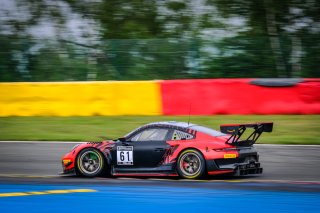 #61 EBM Giga Racing MAL Porsche 911 GT3-R (991.II) Pro-Am Cup, TotalEnergies 24hours of Spa
