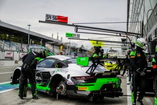 #54 Dinamic Motorsport ITA Porsche 911 GT3-R (991.II) Matteo Cairoli ITA Christian Engelhart DEU Klaus Bachler DEU -, GT3, Official Paid Test Session, Pitlane
