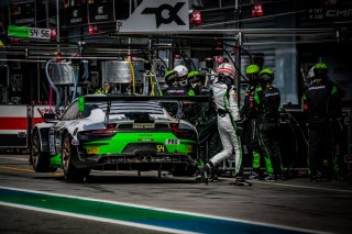 #54 Dinamic Motorsport ITA Porsche 911 GT3-R (991.II) Matteo Cairoli ITA Christian Engelhart DEU Klaus Bachler DEU -, GT3, Official Paid Test Session, Pitlane
