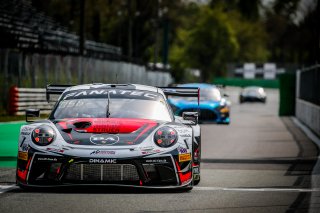#56 Dinamic Motorsport ITA Porsche 911 GT3-R (991.II) Mikkel O. Pedersen DNK Andrea Rizzoli ITA Romain Dumas FRA -, GT3, Official Paid Test Session, Pitlane
