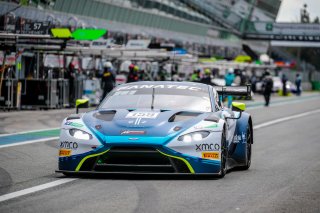 #159 Garage 59 GBR Aston Martin Vantage AMR GT3 Valentin Hasse Clot FRA Alex MacDowall GBR Nicolai Kjaergaard DNK Silver Cup, GT3, Official Paid Test Session, Pitlane
