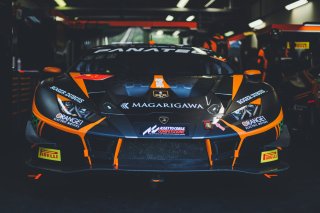 #63 Orange 1 FFF Racing Team CHN Lamborghini Huracan GT3 Evo Mirko Bortolotti ITA Marco Mapelli ITA Andrea Caldarelli ITA Pro Cup, Free Practice, GT3, Pit lane
