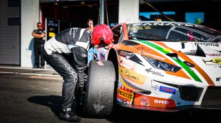 #18 GSM Novamarine Lamborghini Huracan GT3 Evo Gerhard Tweraser AUT Isaac Tutumlu Lopez ESP Silver Cup, Qualifying 2
