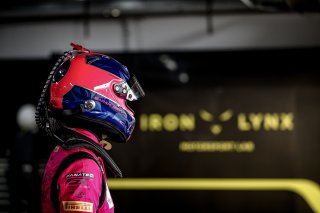 #83 Iron Dames Ferrari 488 GT3 Rahel FREY CHE Sarah BOVY BEL Michelle GATTING DNK Gold Cup, Pre-Qualifying
