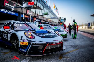 #56 Dinamic Motorsport Porsche 911 GT3-R (991.II) Giorgio Roda Klaus Bachler Pro, FGTWC, Free Practice, Pitlane

