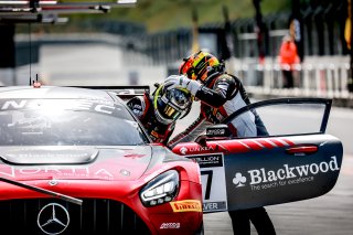 #87 AKKODIS ASP Team Mercedes-AMG GT3 Casper Stevenson Thomas Drouet Silver Cup, Pitlane, Pre-Qualifying
