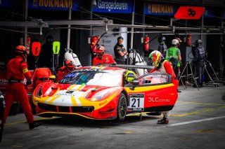 #21 AF Corse Ferrari 488 GT3 Stefano Costantini Cedric Sbirrazzuoli Pro-Am Cup, Pitlane, Race 1
