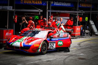 #52 AF Corse Ferrari 488 GT3 Louis Machiels Andrea Bertolini Pro-Am Cup, Pitlane, Race 1
