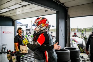#99 Attempto Racing Audi R8 LMS evo II GT3 Alex Aka Nicolas Schll Silver Cup, FGTWC, Pitlane, Qualifying 2
