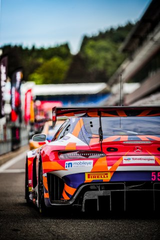 #55 AMG Team GruppeM Racing Mercedes-AMG GT3 Maro ENGEL Maximilian BUHK Mikael GRENIER Mercedes-AMG GT3 Pro Cup, FGTWC, Free Practice, Pitlane
