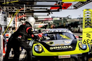 #39 Singha Racing Team TP 12 Porsche 911 GT3-R (991.II) Piti BHIROMBHAKDI Christophe HAMON Tanart SATHIENTHIRAKUL Earl BAMBER Porsche 911 GT3-R (991.II) Pro-Am Cup, Pitlane, Race
