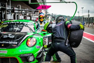 #56 Dinamic Motorsport Porsche 911 GT3-R (991.II) Marius NAKKEN Mauro CALAMIA Giorgio RODA Mikkel PEDERSEN Porsche 911 GT3-R (991.II) Silver Cup, Pitlane, Race
