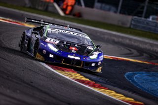 #19 Emil Frey Racing Lamborghini Huracan GT3 Evo Leo ROUSSEL Arthur ROUGIER Giacomo ALTOE Lamborghini Huracan GT3 Evo Pro, Race
