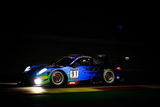 #91 Allied Racing Porsche 911 GT3-R (991.II) Alex MALYKHIN Julien APOTHLOZ Florian LATORRE Ayhancan GUVEN Porsche 911 GT3-R (991.II) Gold Cup, FGTWC, Night Practice
