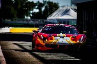 #21 AF Corse Ferrari 488 GT3 Hugo Delacour Cedric Sbirrazzuoli Pro-Am Cup, Fanatec GT World Challenge, Free Practice, Pitlane
