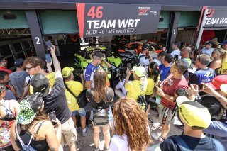 #46 Team WRT Audi R8 LMS evo II GT3 Valentino Rossi Frdric Vervisch Pro, Pitwalk
