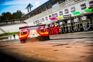 #21 AF Corse Hugo DELACOUR Cedric SBIRRAZZUOLI Alessandro BALZAN Ferrari 488 GT3 Gold Cup, FGTWC, Pitlane, Pre-Qualifying
