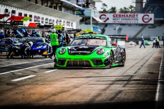 #56 Dinamic Motorsport Mikkel O. PEDERSEN Marius NAKKEN Giorgio RODA Porsche 911 GT3-R (991.II) Silver Cup, FGTWC, Pitlane, Pre-Qualifying
