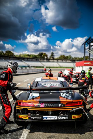#30 Team WRT Jean-Baptiste SIMMENAUER Benjamin GOETHE Thomas NEUBAUER Audi R8 LMS evo II GT3 Silver Cup, FGTWC, Paid Test Session
