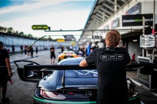 #20 SPS automotive performance Dominik BAUMANN Valentin PIERBURG John LOGGIE Mercedes-AMG GT3 Pro-Am Cup, FGTWC, Pit Stop Practice
